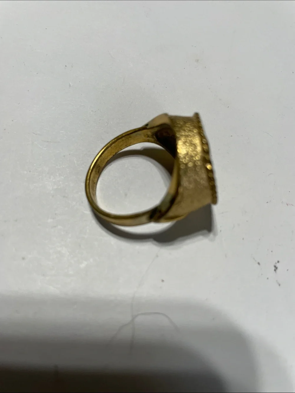 Ring-Gold-Tone Medallion Statement Ring